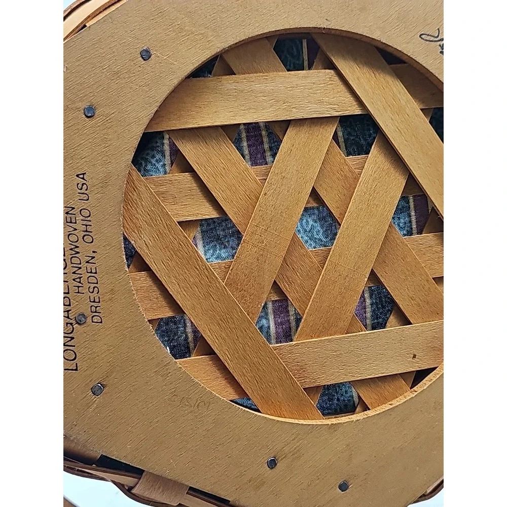 1997 Longaberger Christmas Collection Snowflake Basket Fabric Liner
